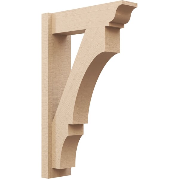 Ekena Millwork 6-in W x 20-in D x 32-in H Balboa Trad Rough Cedar Woodgrain TimberThane Outlooker, Primed Tan OUTUR060X20X32BOA04RCPR - main